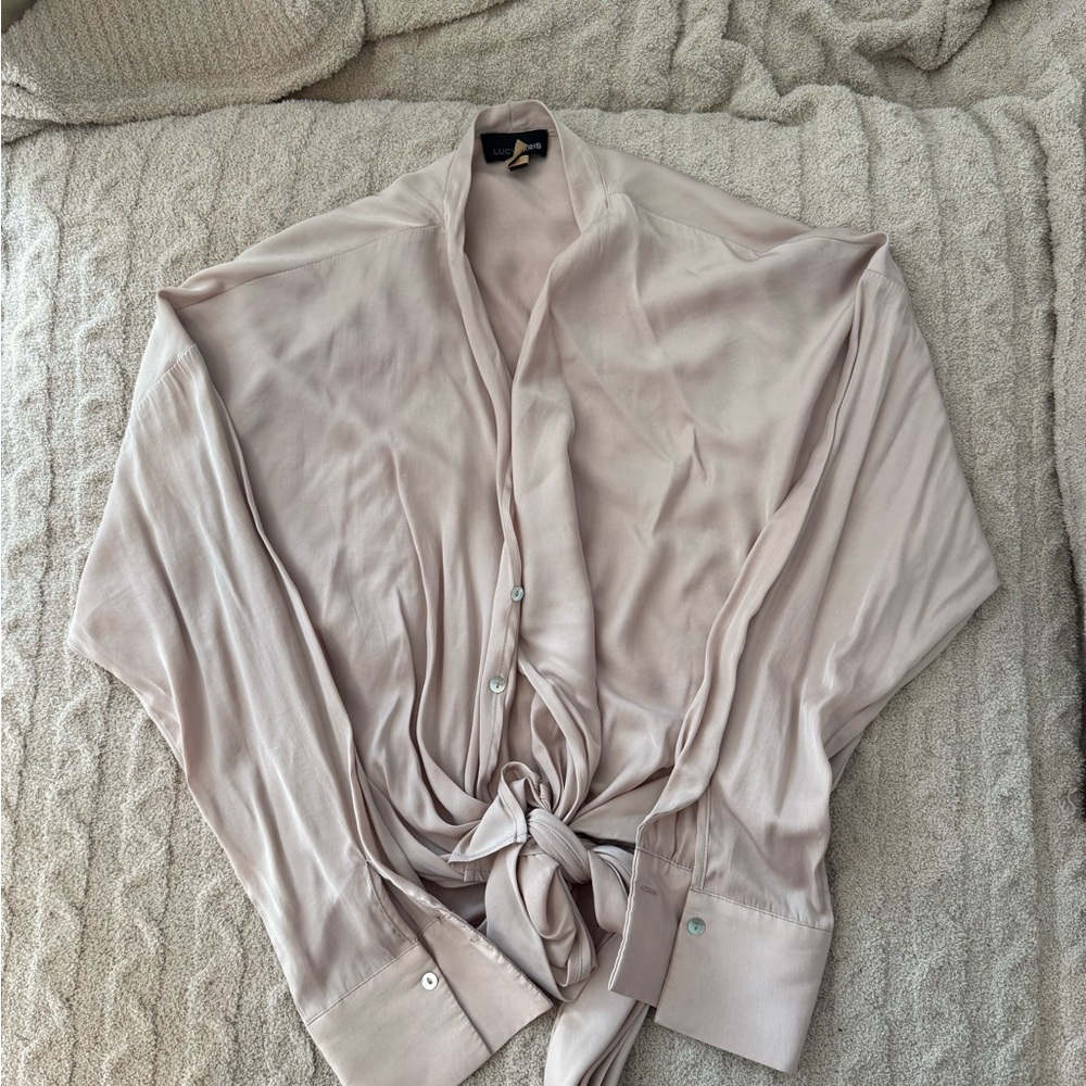 Lucy Paris Tie-Front Blouse - Picture 8 of 10